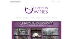 Desktop Screenshot of championwines.co.uk